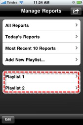 custom playlists highlighted