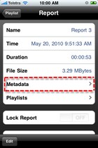 metadata hilighted