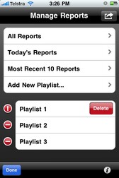 Playlist delete
