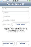 register report-it screen