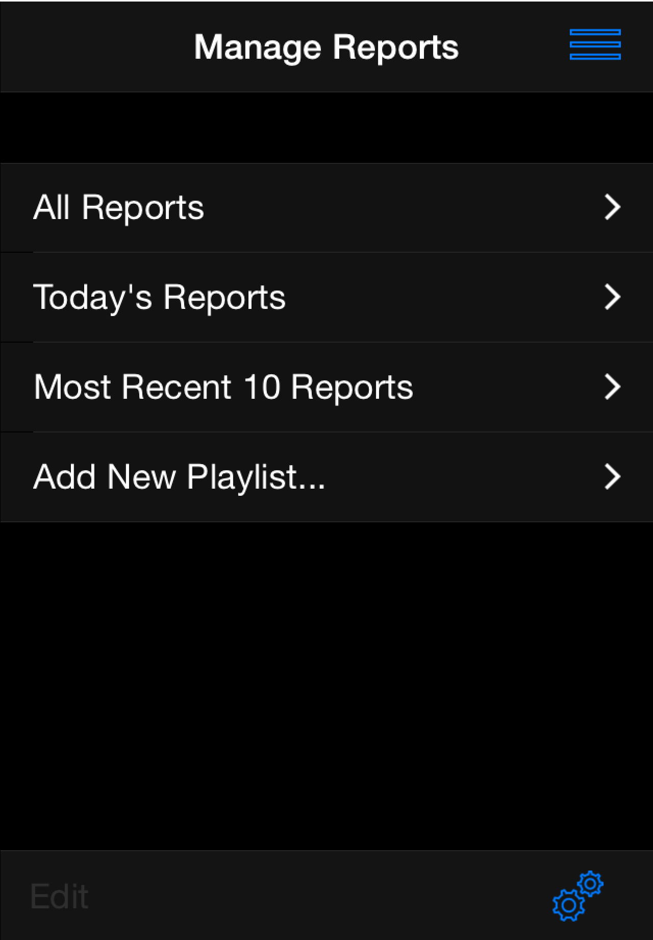 iOS_Manage_Reports-main_screen